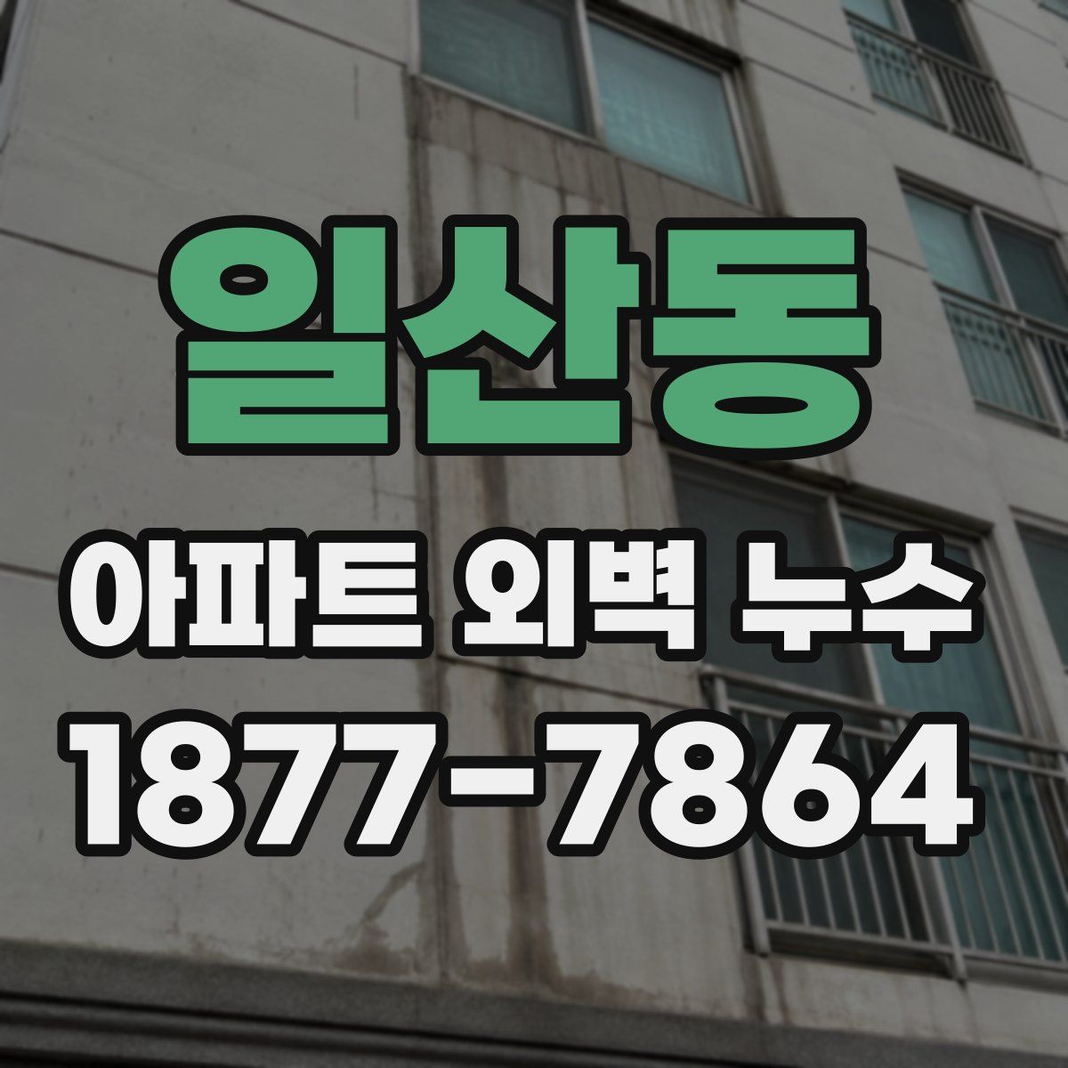 일산동 아파트 외벽 누수