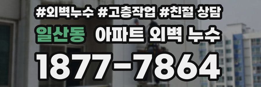 일산동 아파트 외벽 누수