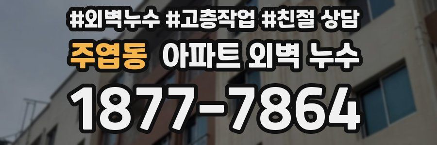 주엽동 아파트 외벽 누수
