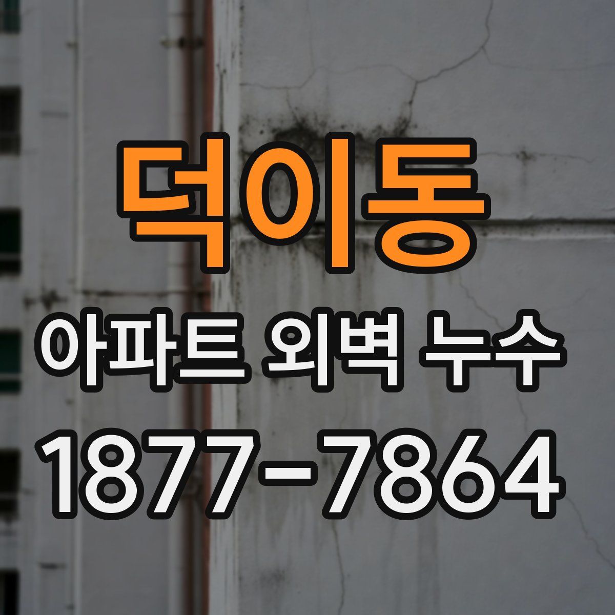 덕이동 아파트 외벽 누수