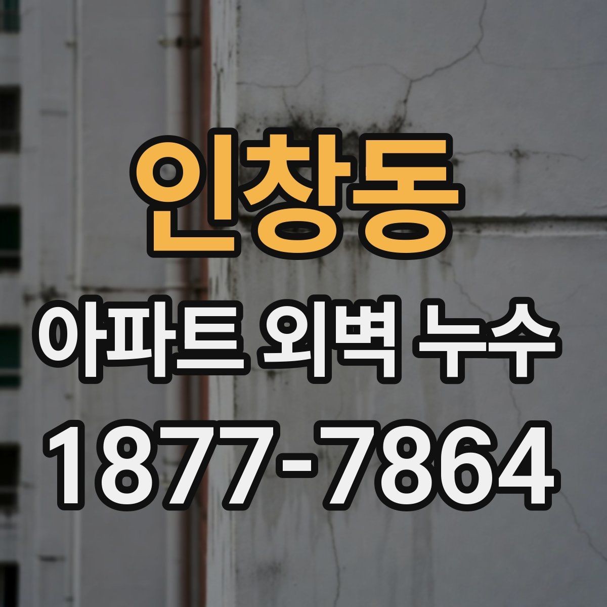 인창동 아파트 외벽 누수 관리사무소에 요청할 내용