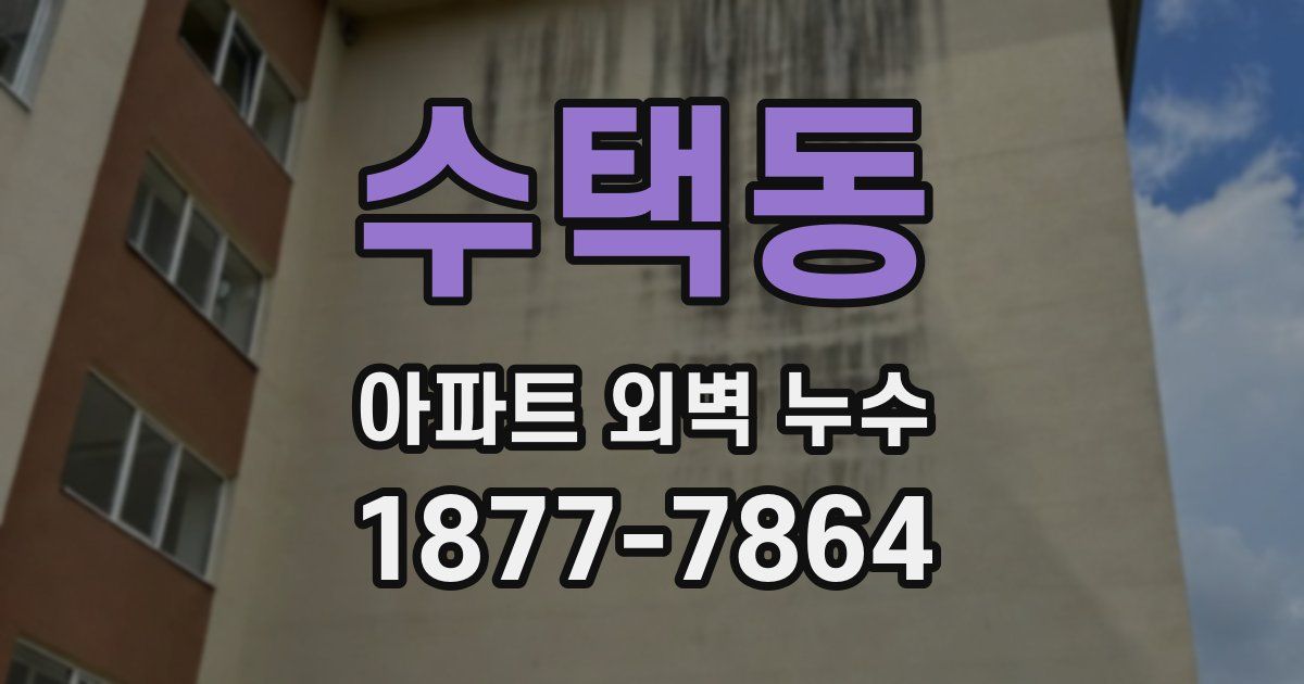 수택동 아파트 외벽 누수