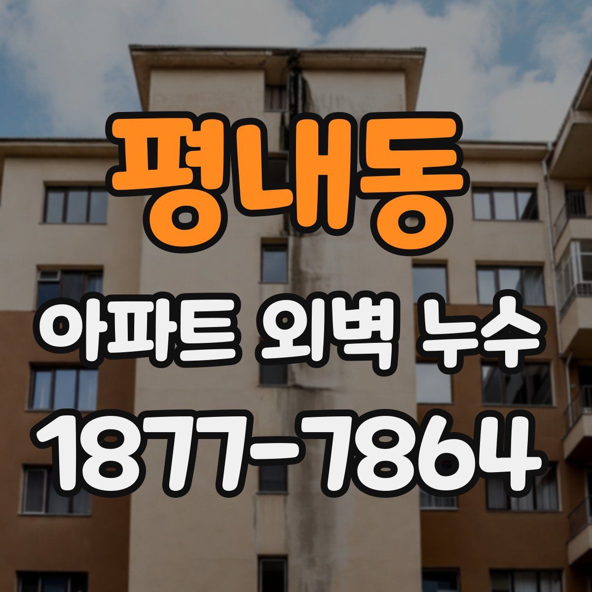 평내동 아파트 외벽 누수