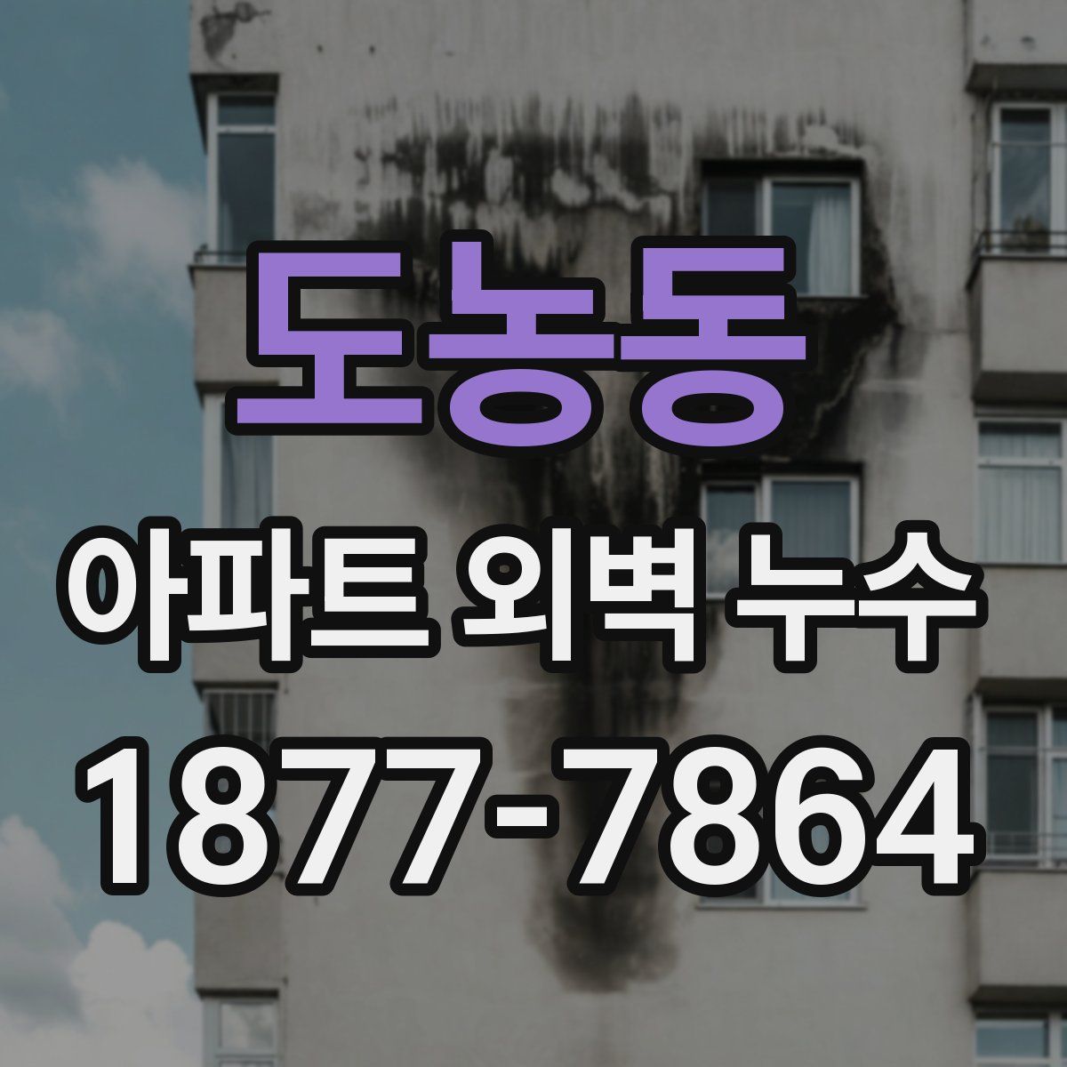 도농동 아파트 외벽 누수