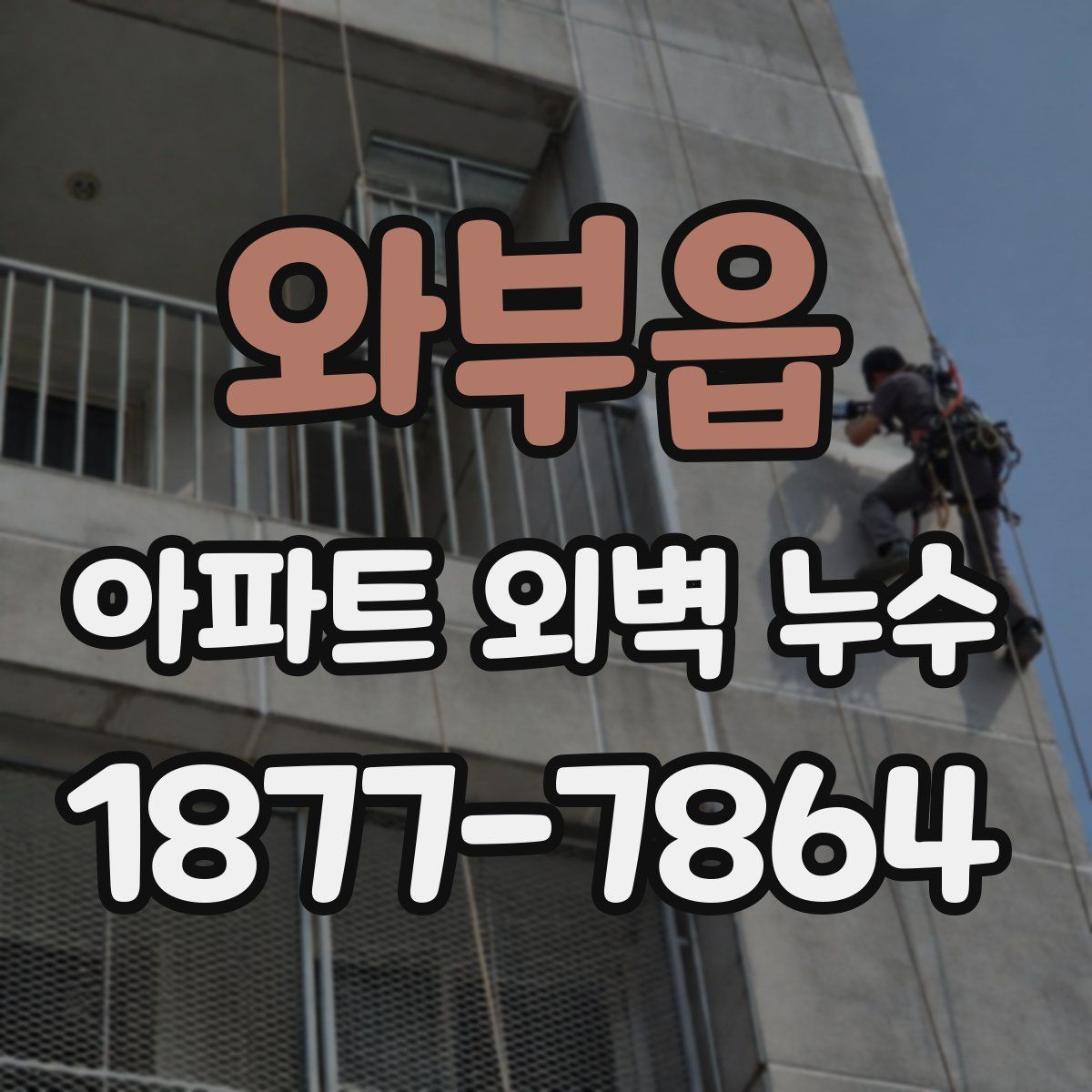 와부읍 아파트 외벽 누수