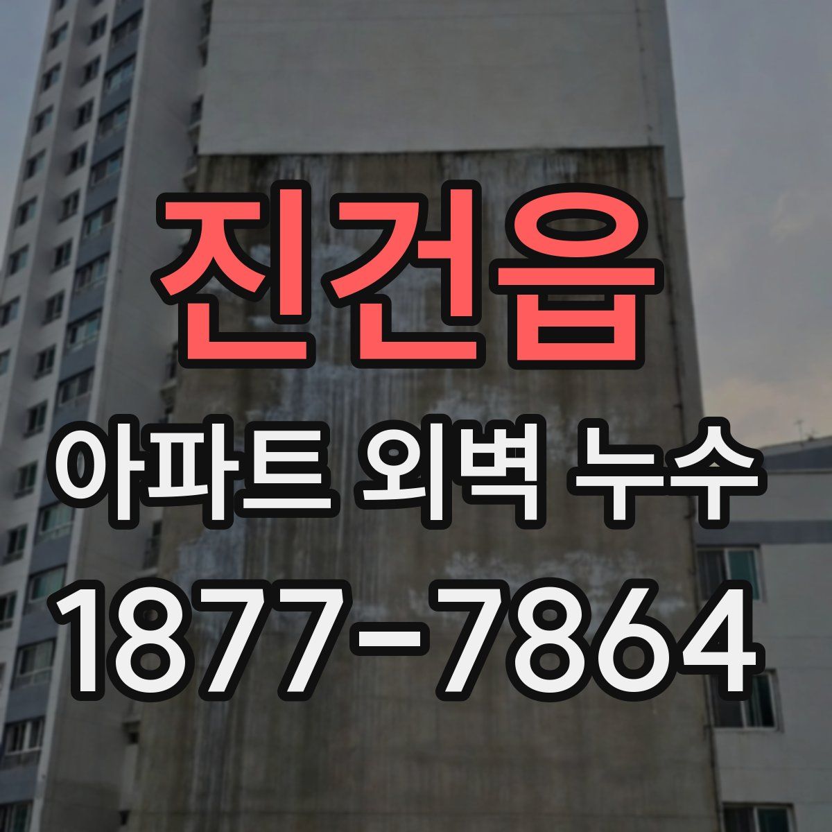 진건읍 아파트 외벽 누수