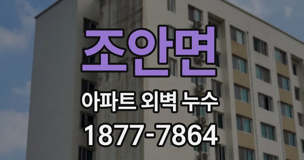 조안면 아파트 외벽 누수