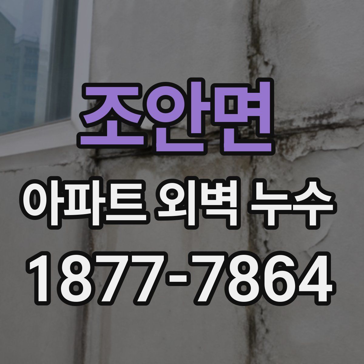조안면 아파트 외벽 누수