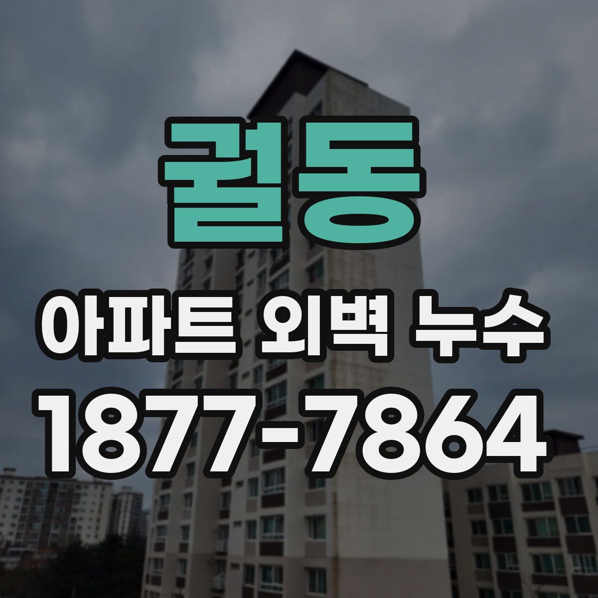 궐동 아파트 외벽 누수