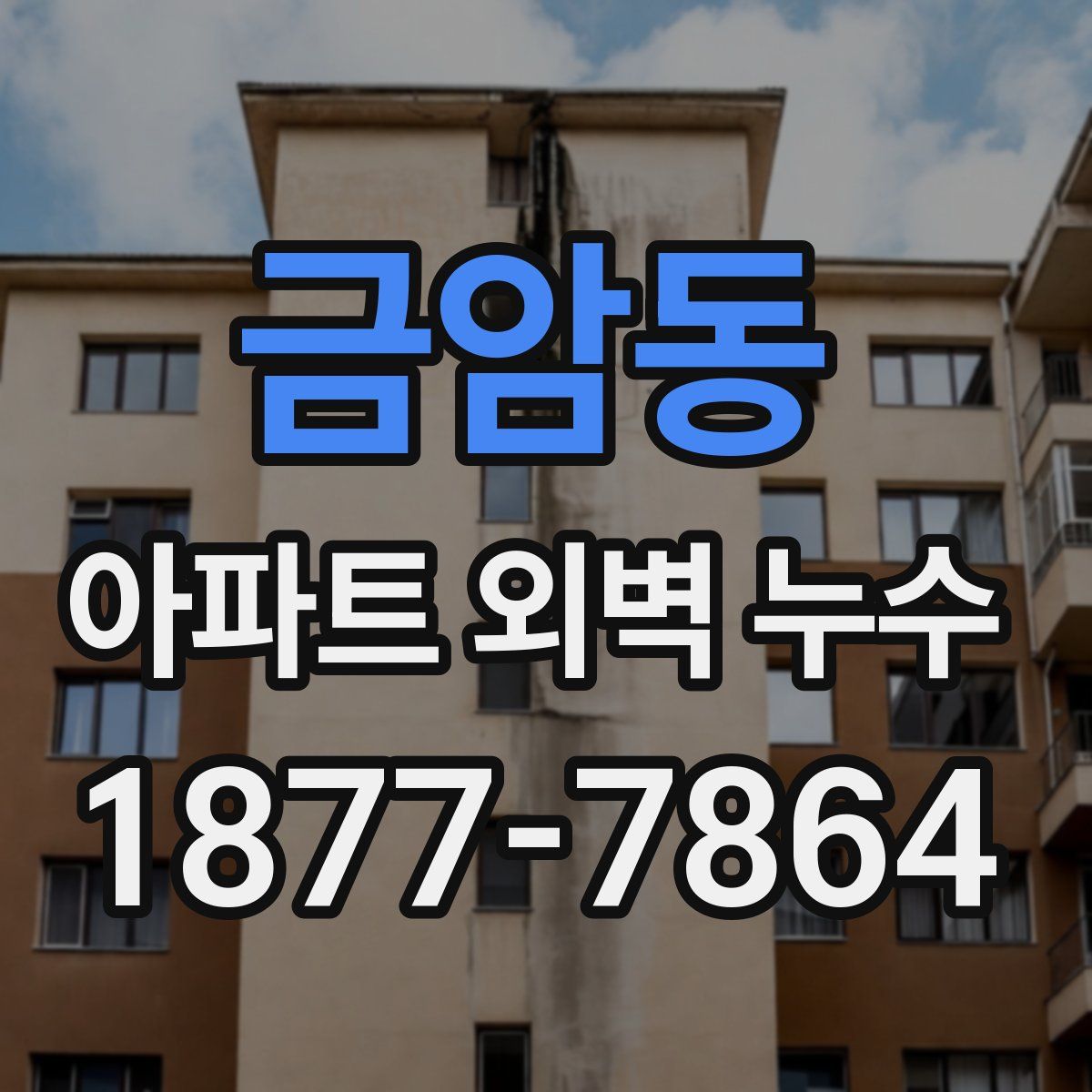 금암동 아파트 외벽 누수