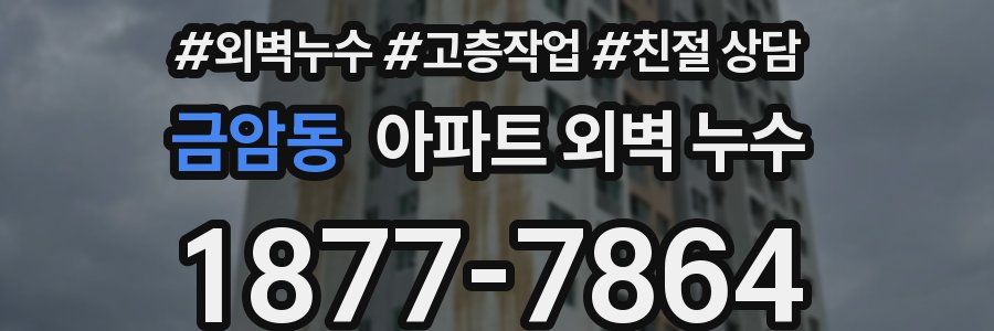 금암동 아파트 외벽 누수