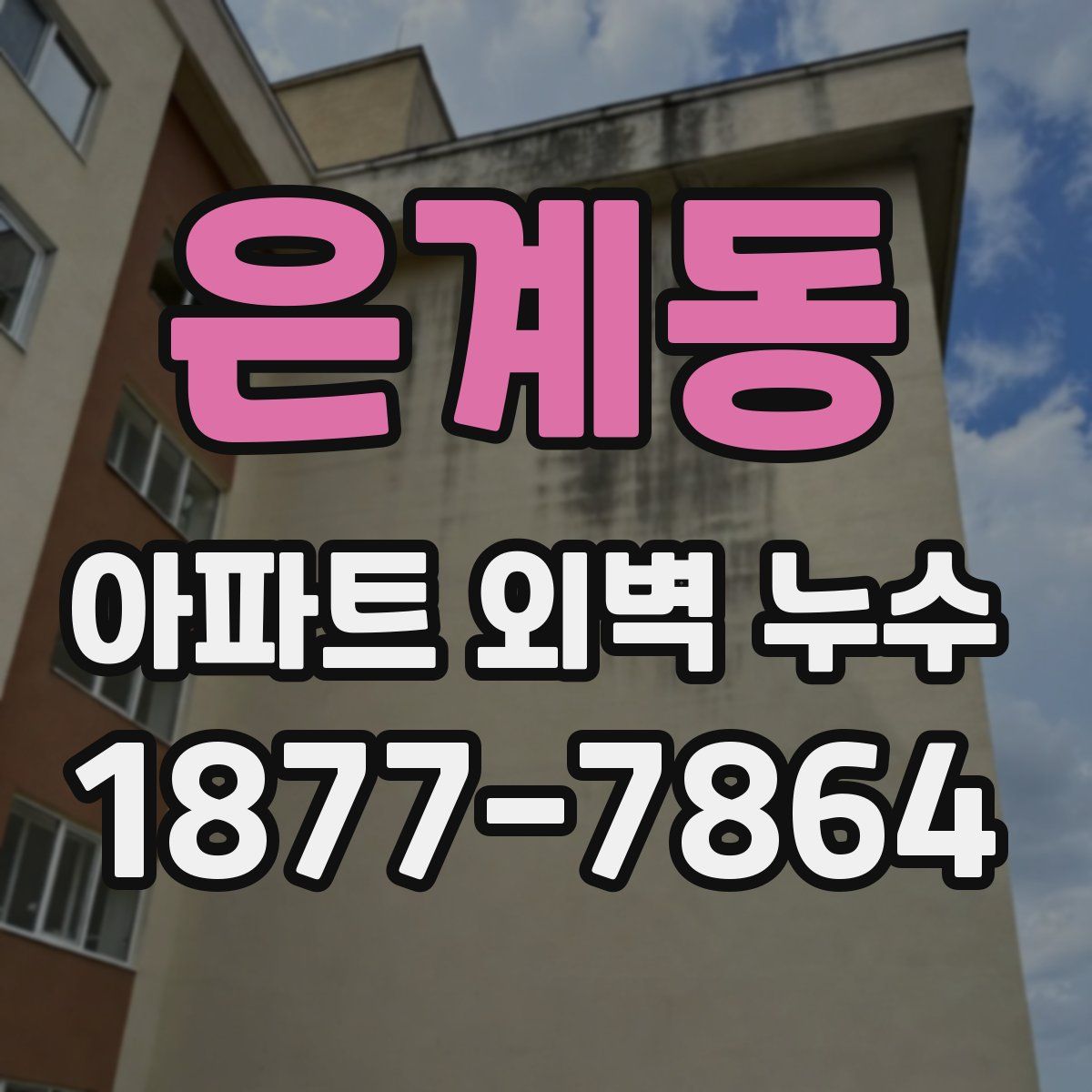은계동 아파트 외벽 누수