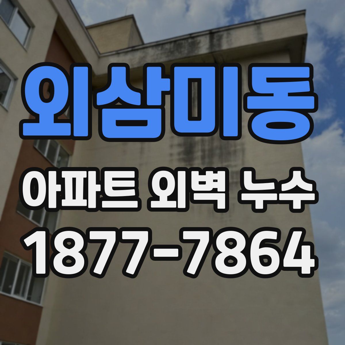 외삼미동 아파트 외벽 누수