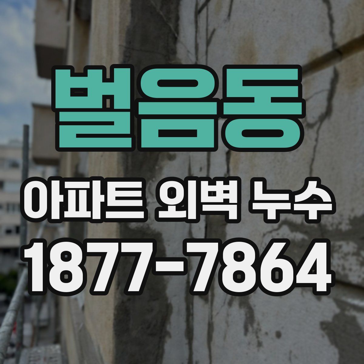 벌음동 아파트 외벽 누수