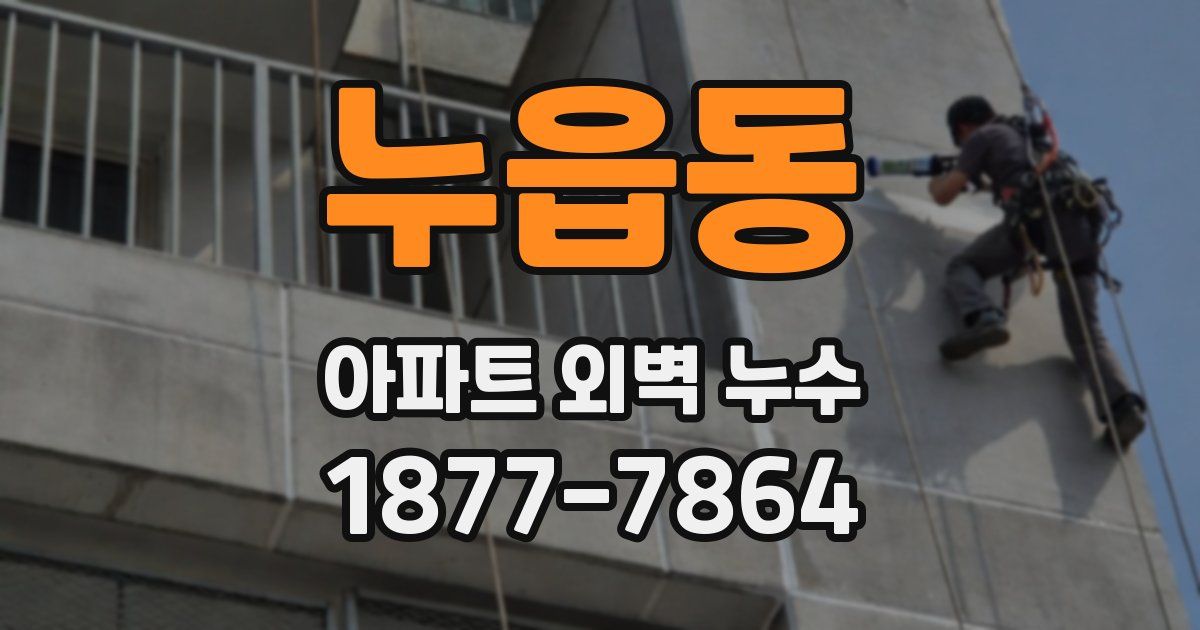 누읍동 아파트 외벽 누수