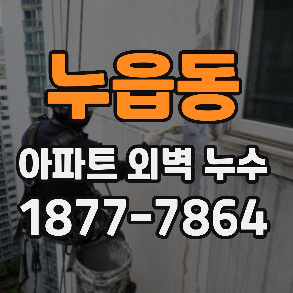 누읍동 아파트 외벽 누수