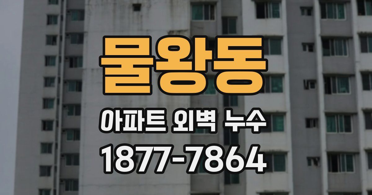 물왕동 아파트 외벽 누수