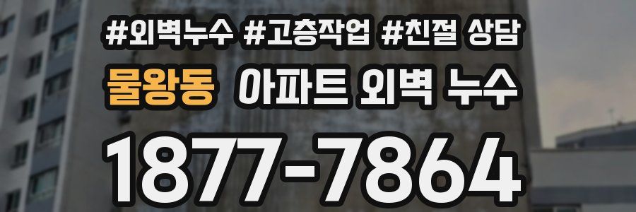 물왕동 아파트 외벽 누수