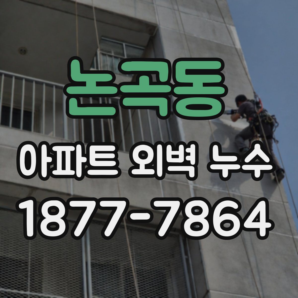 논곡동 아파트 외벽 누수