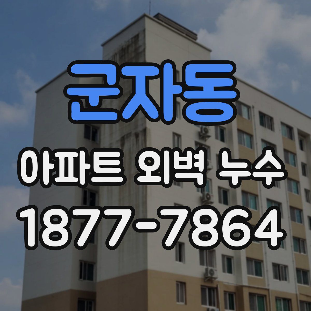 군자동 아파트 외벽 누수
