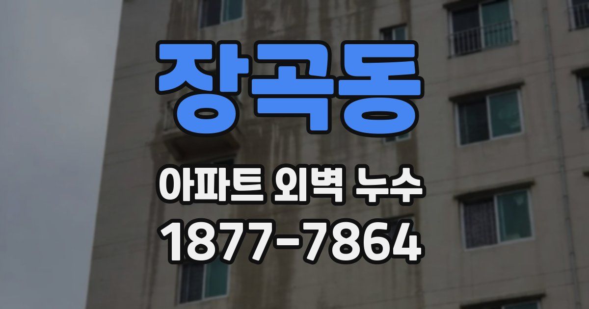 장곡동 아파트 외벽 누수