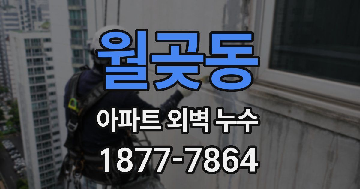 월곶동 아파트 외벽 누수