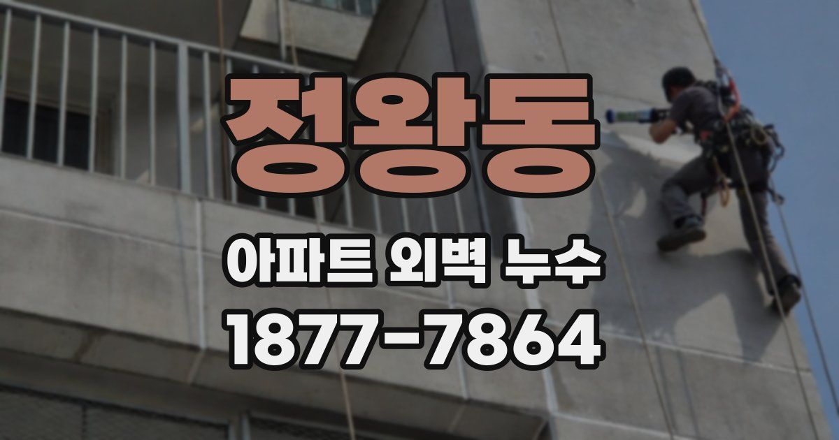 정왕동 아파트 외벽 누수