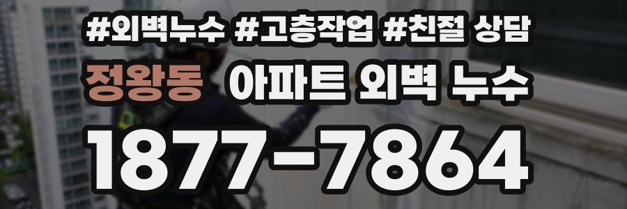 정왕동 아파트 외벽 누수
