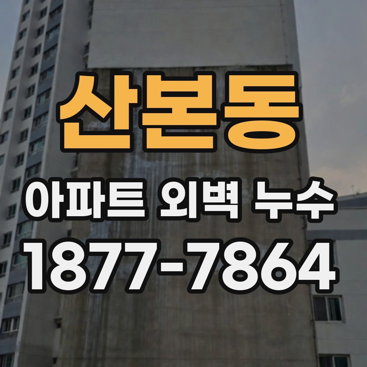 산본동 아파트 외벽 누수