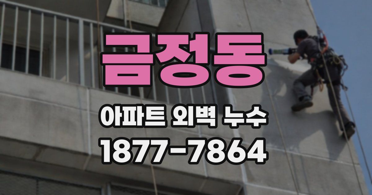 금정동 아파트 외벽 누수