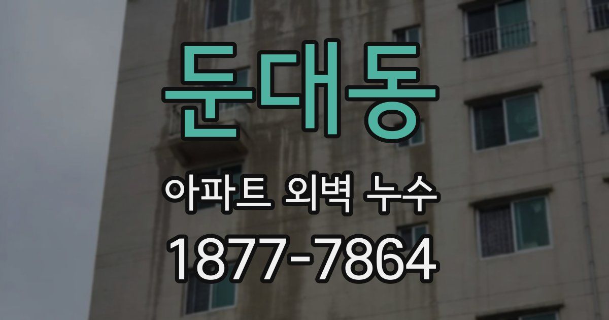 둔대동 아파트 외벽 누수