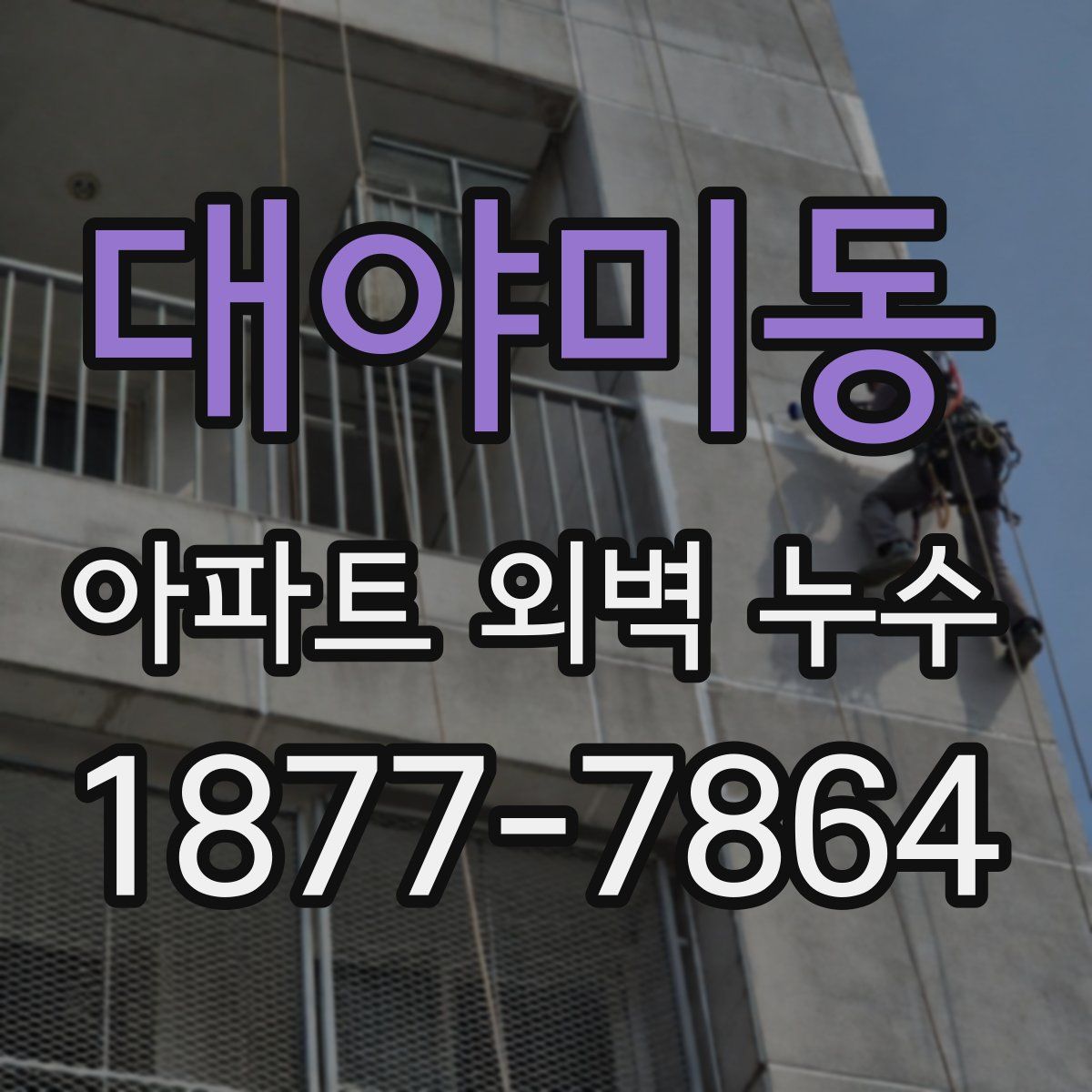 대야미동 아파트 외벽 누수