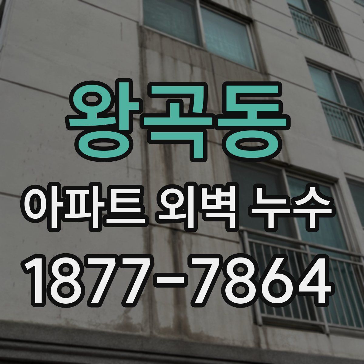 왕곡동 아파트 외벽 누수