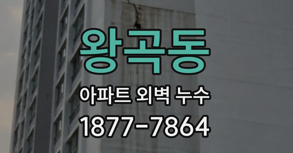 왕곡동 아파트 외벽 누수