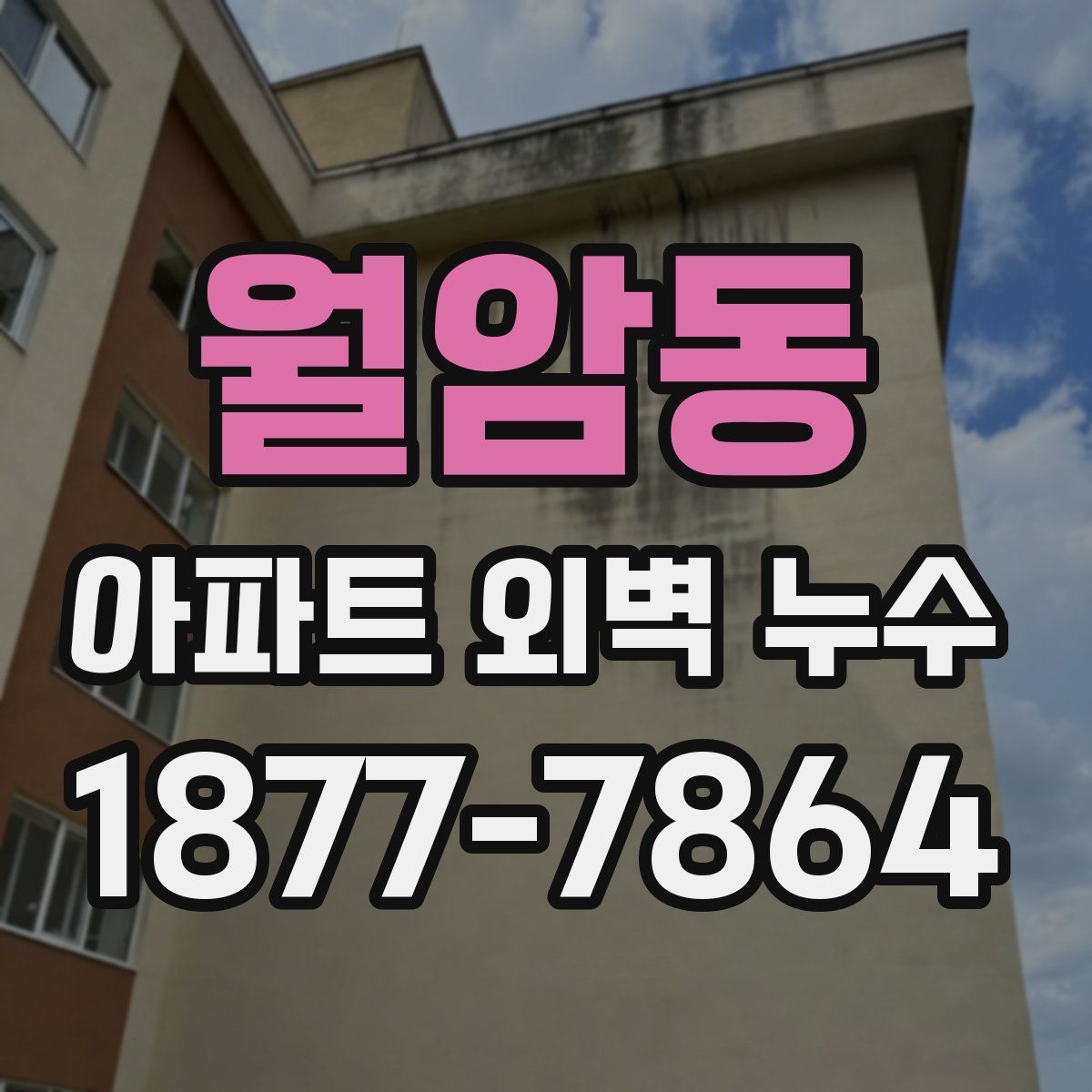 월암동 아파트 외벽 누수