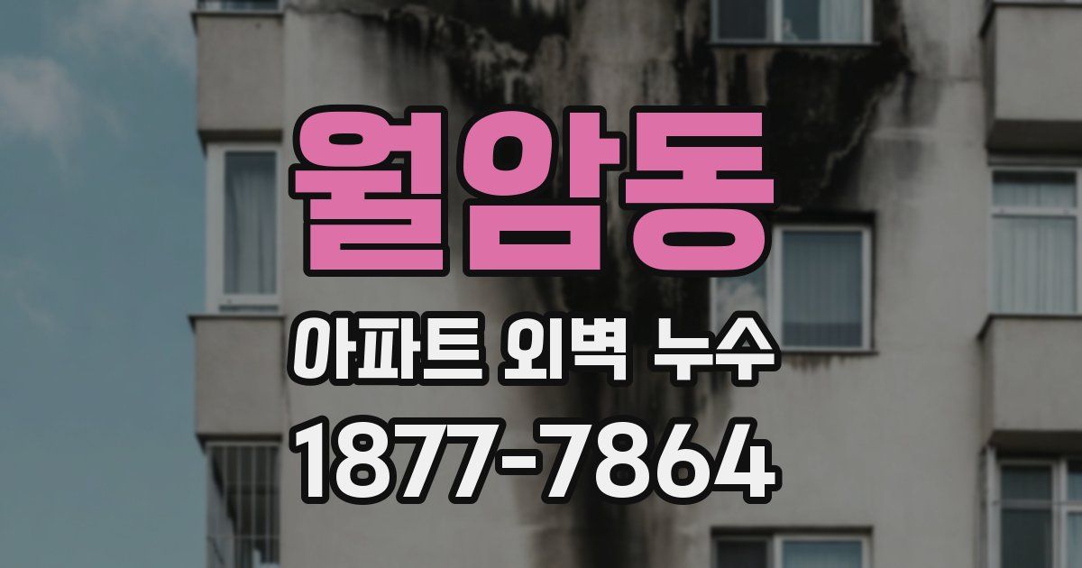 월암동 아파트 외벽 누수