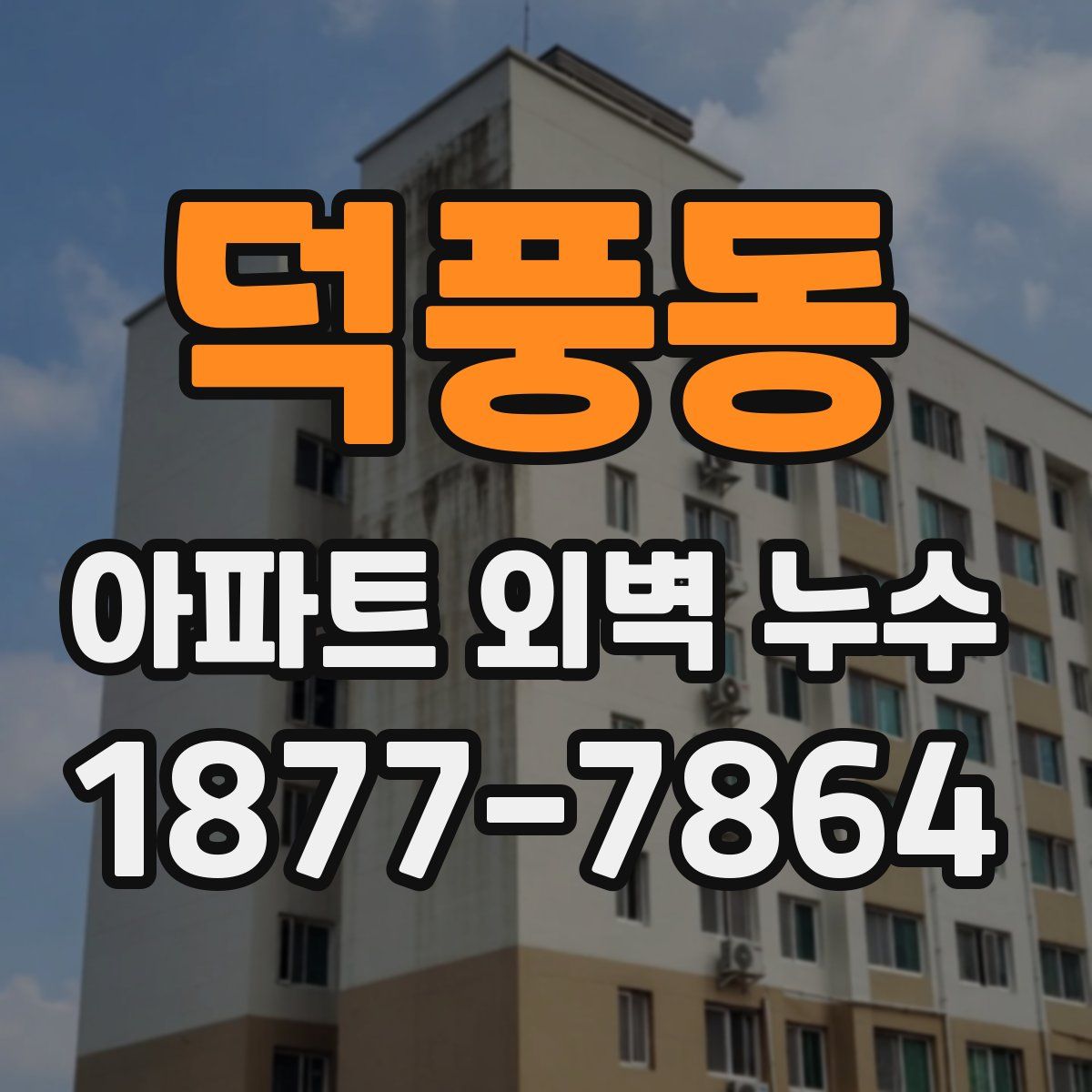 덕풍동 아파트 외벽 누수