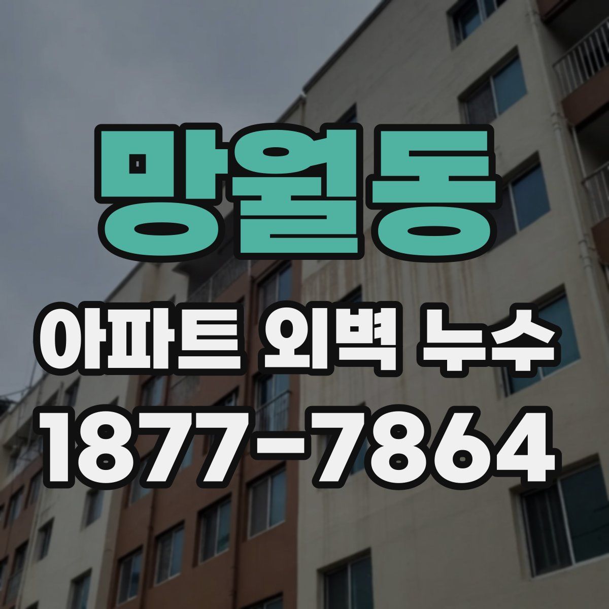 망월동 아파트 외벽 누수
