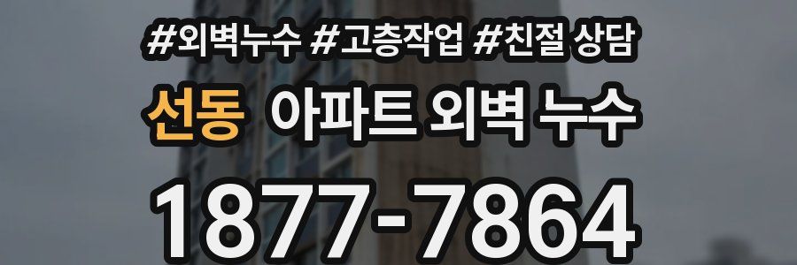 선동 아파트 외벽 누수