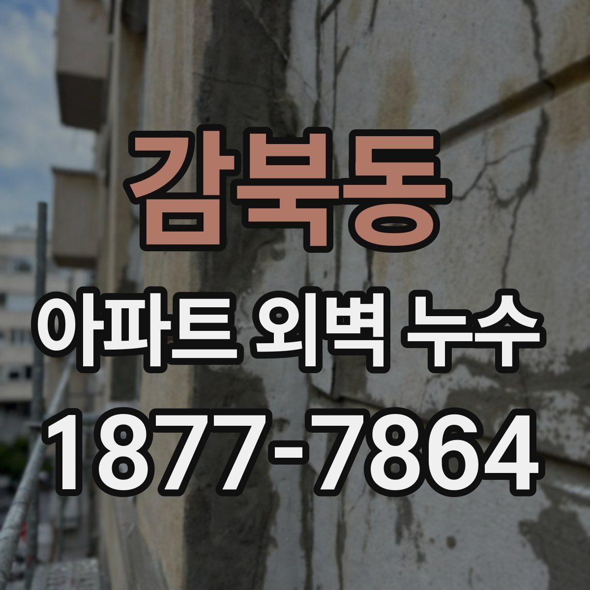 감북동 아파트 외벽 누수