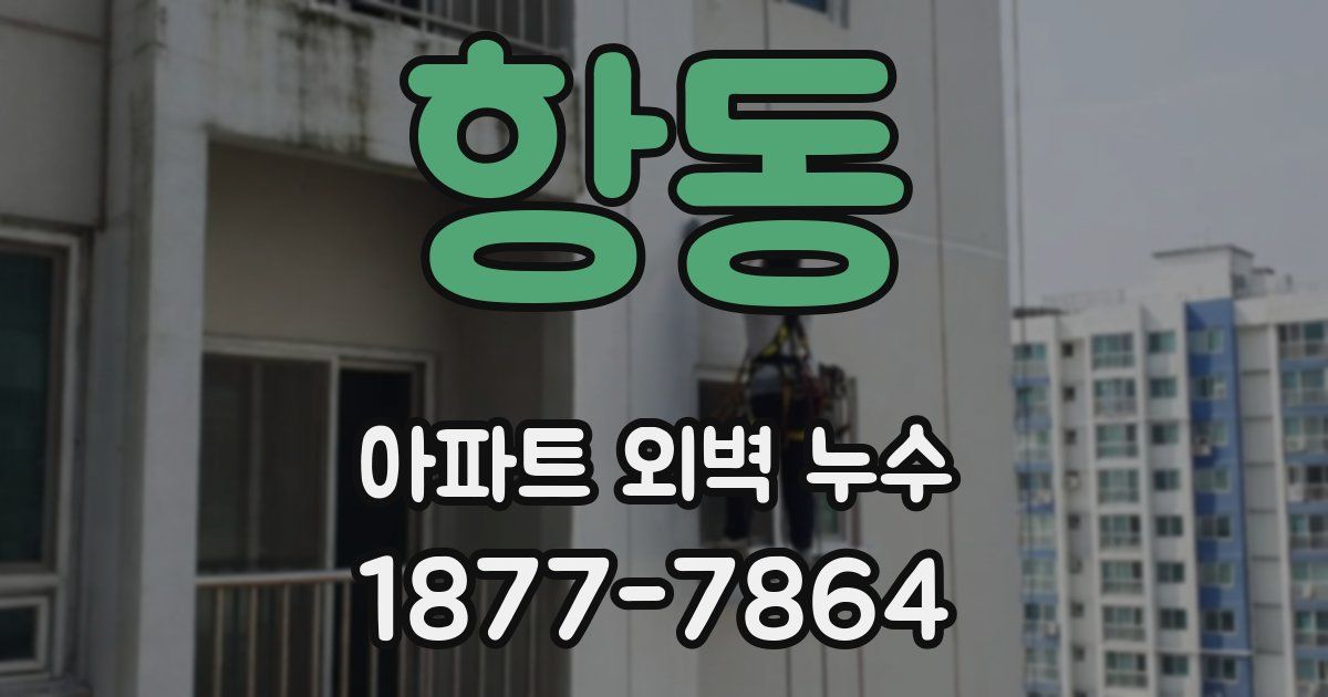 항동 아파트 외벽 누수