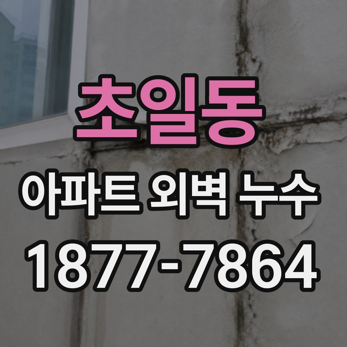 초일동 아파트 외벽 누수