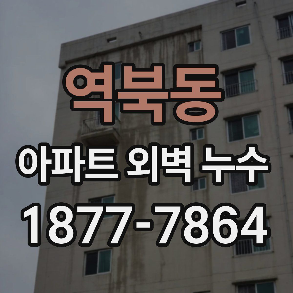 역북동 아파트 외벽 누수