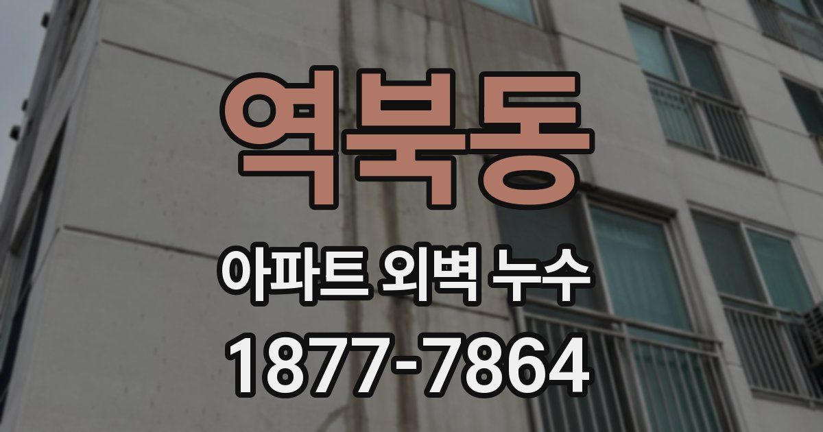 역북동 아파트 외벽 누수
