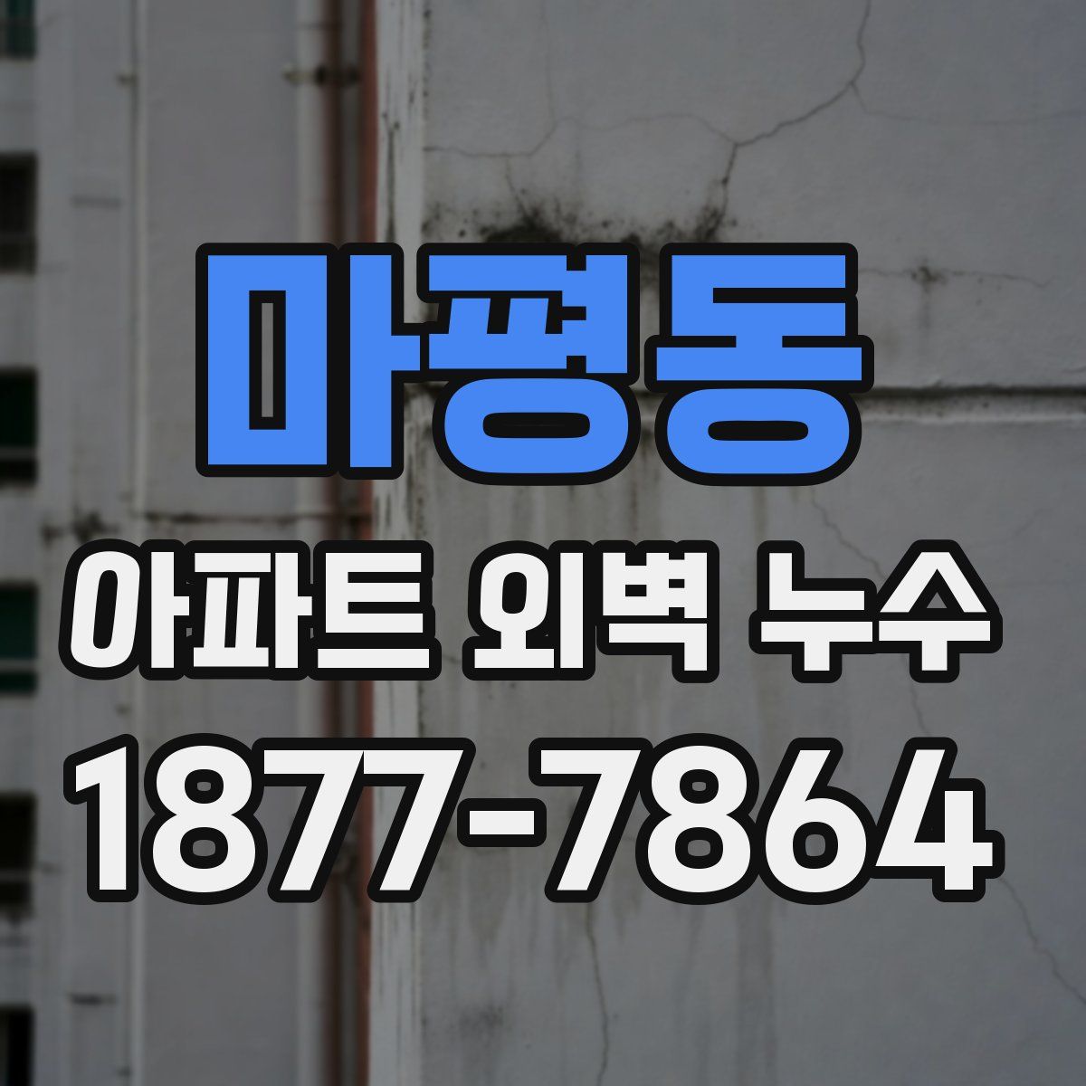 마평동 아파트 외벽 누수