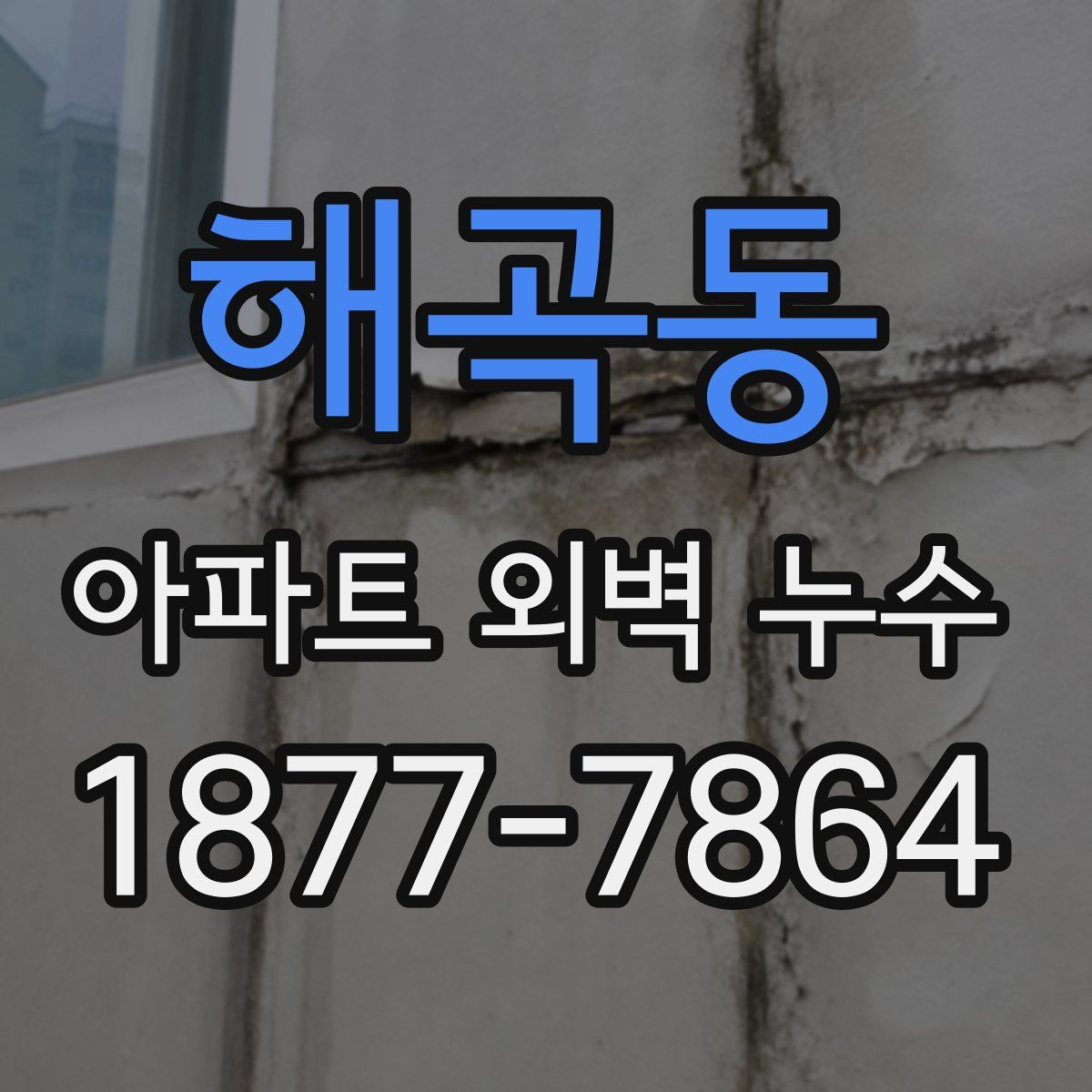 해곡동 아파트 외벽 누수