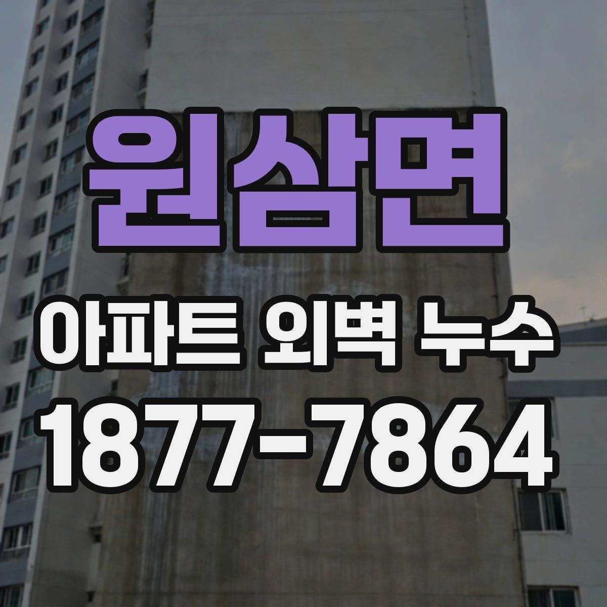 원삼면 아파트 외벽 누수 원인 파악을 위한 현장 확인법