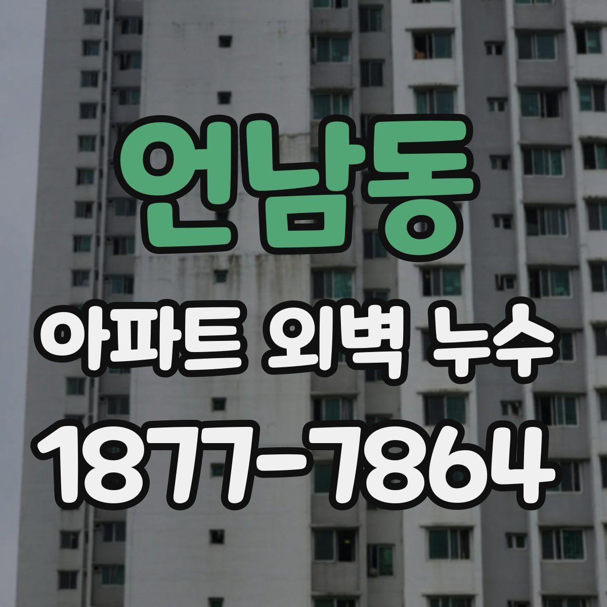 언남동 아파트 외벽 누수