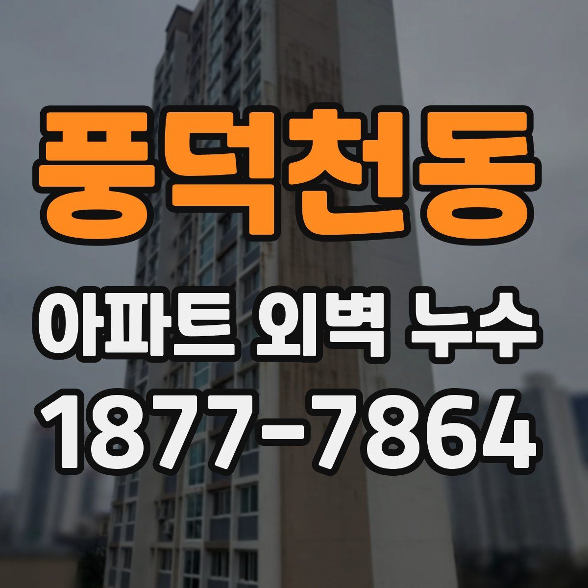 풍덕천동 아파트 외벽 누수