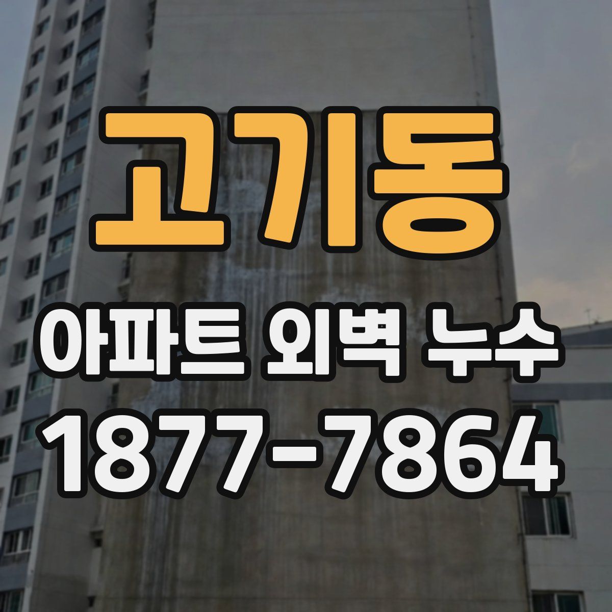 고기동 아파트 외벽 누수